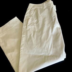 Talbots The Perfect Skimmer White Pants Womens 14